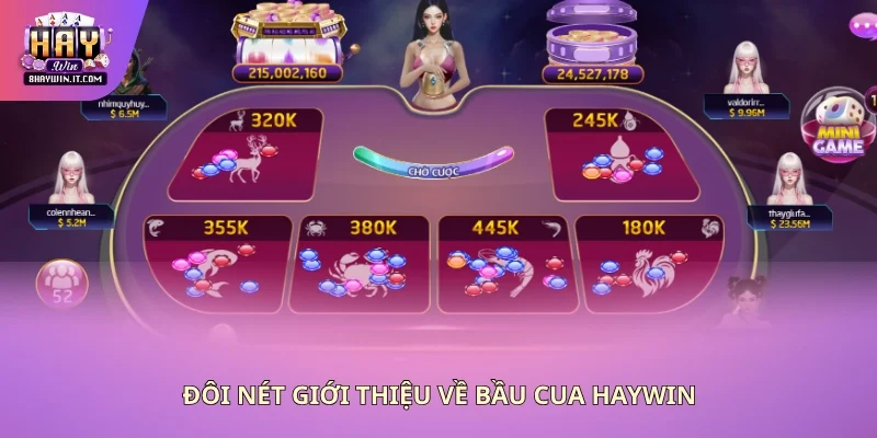 Đôi nét giới thiệu về bầu cua Haywin Đôi nét giới thiệu về bầu cua Haywin